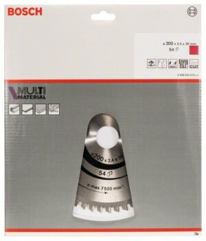 List kružne testere Multi Material Bosch 2608640510, 200 x 30 x 2,4 mm; 54