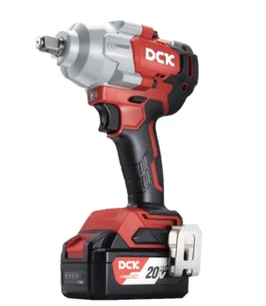 DCK KDPB698FK akumulatorski udarni ključ bez četkica, sa 2x5.0Ah baterije i punjačem, 20V, 1/2"