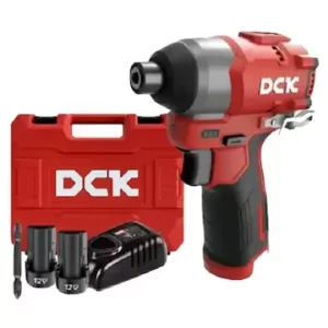 DCK KDPL04-8EK akumulatorski udarni odvrtač bez četkica, sa 2x2.0Ah baterije i punjačem, 12V