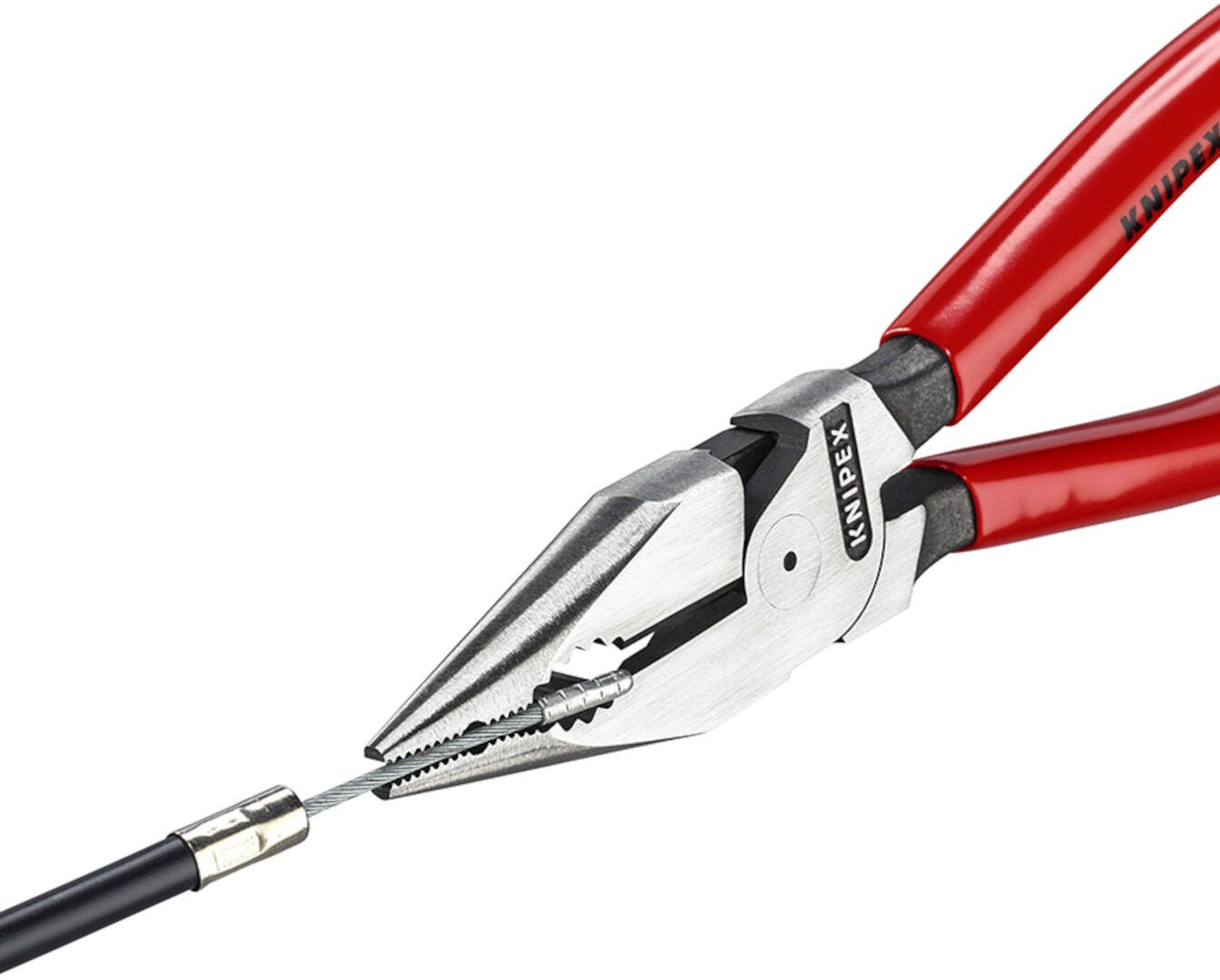 Knipex 08 21 185 Kombinovana špic klešta 185mm, sa gumiranim ručkama - Slika 2