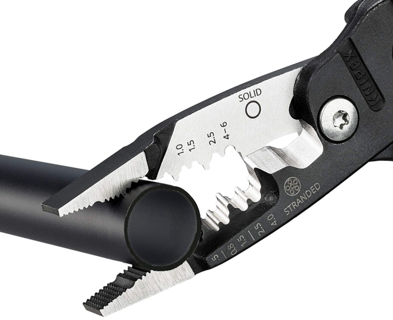 Knipex 13 71 200 ME Kombinovana električarska klešta za skidanje izolacije 200mm sa gumiranim ručkama - Slika 4