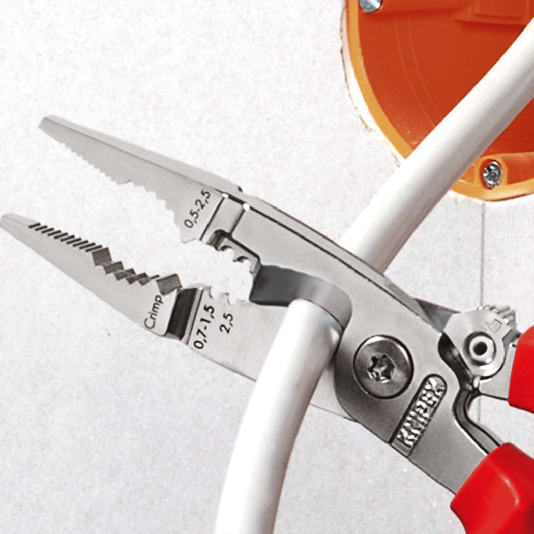 Knipex 13 86 200 klešta za električne instalacije izolovane, VDE, hromirane 200 mm - Slika 3