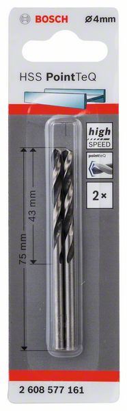HSS spiralna burgija PointTeQ 4,0 mm Bosch 2608577161