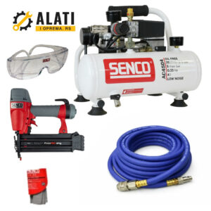 Senco AFN0024KIT set kompresor 4l + FinishPro18Mg pneumatski pištolj za eksere, 16-50mm Alati i oprema rs
