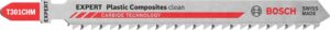Bosch EXPERT „Plastic Composites Clean“ T 301 CHM list ubodne testere, 3-delni, 2608900566