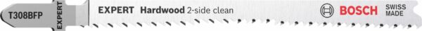 Bosch EXPERT „Hardwood 2-side clean“ T 308 BFP list ubodne testere, 5-delni, 2608900548