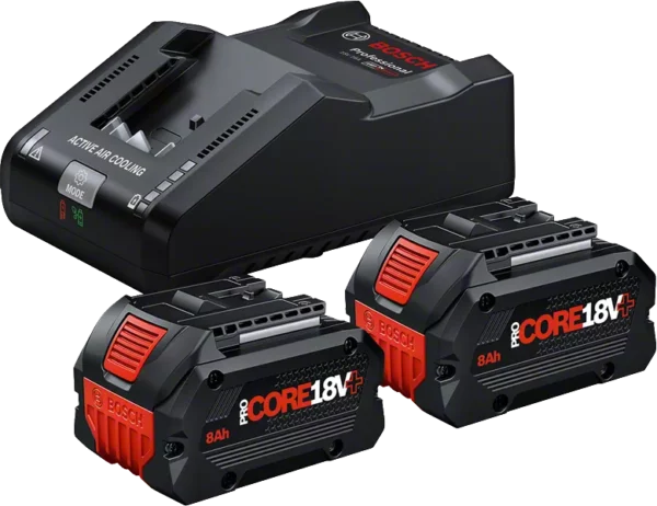 Bosch Set 2x PROCORE18V+ 8.0Ah baterija + punjač GAL 18V-160 C 1600A02X03