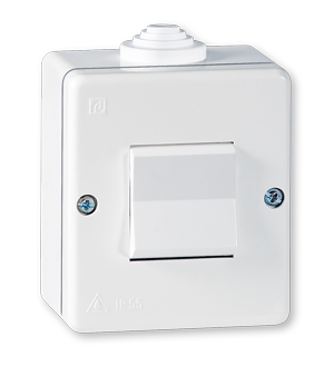 218 Sklopka ukrsna 10A 250V~ plastična IP55