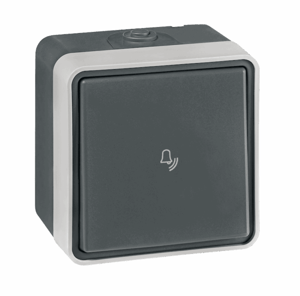 22506.A1 Taster sklopka zvono PROTECTA 10AX 250V~ IP55, tamno siva