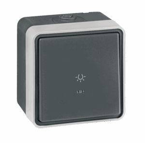 22515.A1 Taster skl. svetlo sa ind. PROTECTA 10AX 250V~ IP55, tamno si
