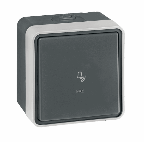 22516.A1 Taster skl. zvono sa ind. PROTECTA 10AX 250V~ IP55, tamno siv