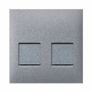 2350.S Nosač komunikacijskog modula 2xKeystone ALING 45, silver
