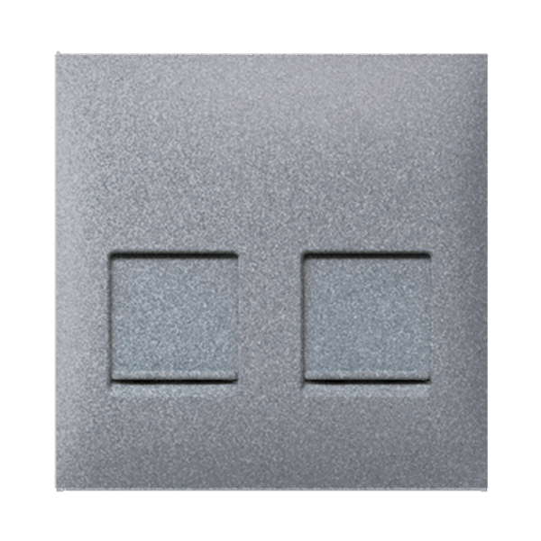 2350.S Nosač komunikacijskog modula 2xKeystone ALING 45, silver