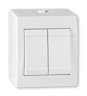 252.00 Sklopka serijska POWER10A 250V~ IP44, bela
