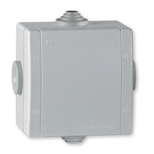 262.1 Kutija razvodna POWER 500V 80x80 IP54 sa 4 uvoda, siva