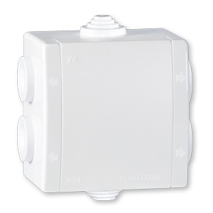 263.0 Kutija razvodna POWER 500V 80x80 IP54 sa 6 uvoda, bela