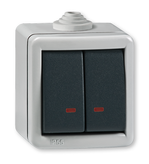 2821.1A Sklopka serijska ARMOR sa indikacijom 10A 250V~ IP55, si
