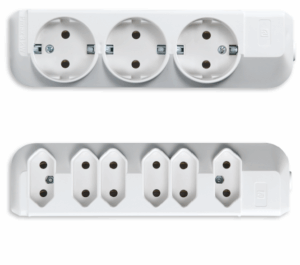 401 Priključnica prenosna bez kabla 3x16A + 6x2,5A 250V~