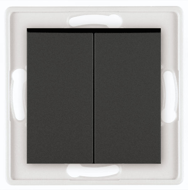 6006.E1 Mehanizam serijske sklopke PRESTIGE 10A 250V~, crni soft