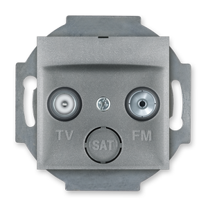 6012P.S Mehan. ant. priklj. PRESTIGE TV/FM - prolazna, met. sreb.