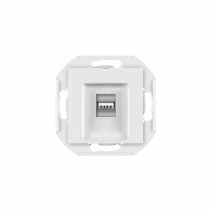 60162.0 Mehanizam priklj. PRESTIGE USB/USB female Keystone, beli