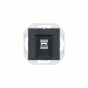 60162.2 Mehanizam priklj. PRESTIGE USB/USB female Keystone, s-grafit