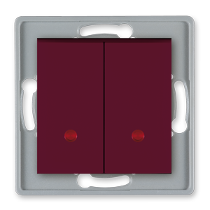 6026.3 Meh. serijske sklopke PRESTIGE sa indik. 10A 250V~, bord