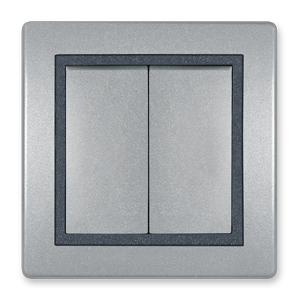 6072.S2S Sklopka naizmenična PRESTIGE dvostruka 10A 250V~, S2S