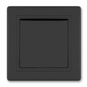 608.E1E1 Sklopka ukrsna PRESTIGE 10A 250V~, crna soft