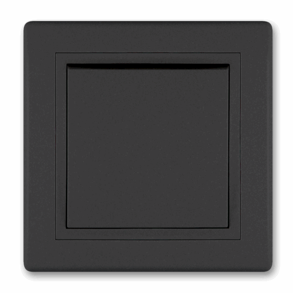608.E1E1 Sklopka ukrsna PRESTIGE 10A 250V~, crna soft