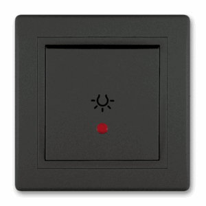 609I.E1E1 Taster skl. za svetlo PRESTIGE sa indik. 10A 250V~, c. soft