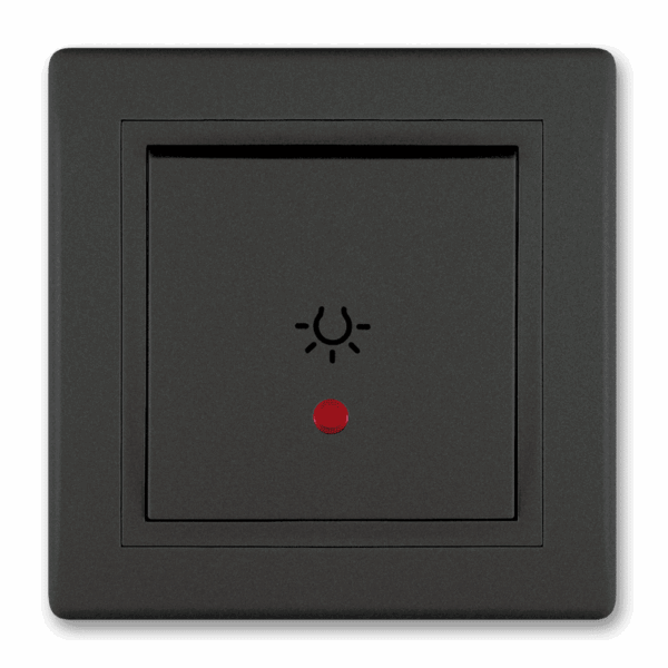 609I.E1E1 Taster skl. za svetlo PRESTIGE sa indik. 10A 250V~, c. soft