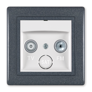 612P.220 Priključnica antenska PRESTIGE TV/FM - prolazna, 220