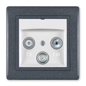 612S.220 Priključnica antenska PRESTIGE TV/FM/SAT - završna, 220
