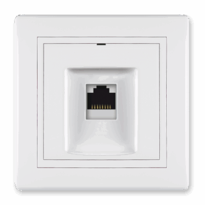 616.000 Priklj. komunikacijska PRESTIGE 1xRJ45 Cat 6A UTP, bela