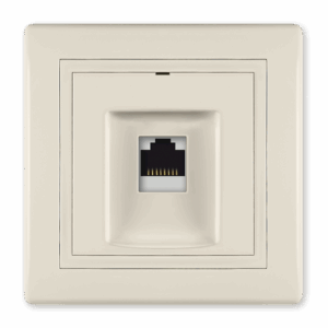 616.99 Priklj. komunikacijska PRESTIGE 1xRJ45 Cat 6A UTP, krem b/m