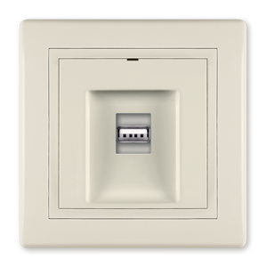 6161.999 USB punjač PRESTIGE 2xUSB A 2,1A5V=, krem
