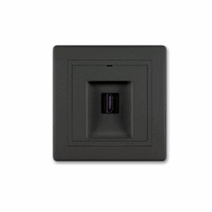 6163.E1E1 Priključnica PRESTIGE HDMI/HDMI female Keystone, crna soft