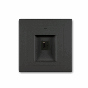 6166.E1E1 USB C punjač PRESTIGE 3A 5V=, crni soft