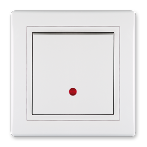 628.000 Sklopka ukrsna PRESTIGE sa indikacijom 10A 250V~, bela