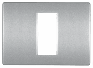 65013.S Maska jednostruka MODE 1M/3M za prirubnicu 3M, metal. srebrna