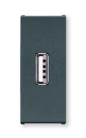 6629.A USB punjač MODE 2,1A 5V= 1M, antracit