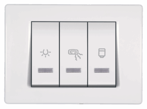 66911.00 Sklopka za kupatilo MODE indikat. 1x10+2x16A 250V~ horiz