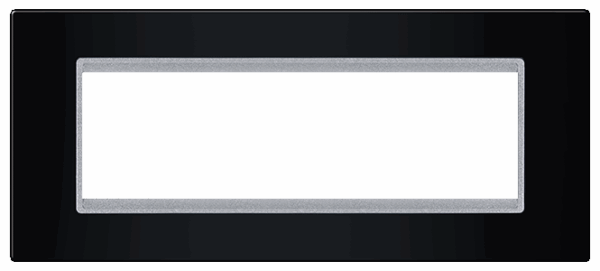 70107.ES Maska 7M EXP BASIC, crna sa silver nosačem