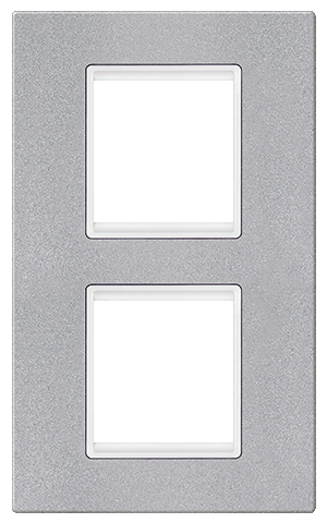 70142.S0 Maska 2X2M vertikalna EXP BASIC, silver sa belim nosačem