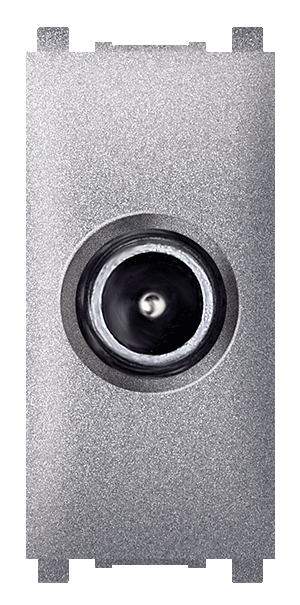 74261.S Priključnica ant. TV EXP za indiv. sisteme IEC M /F 1M, silver