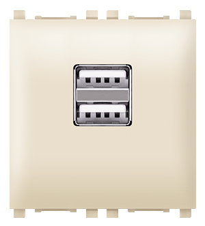74283.9 USB punjač EXP 2,1A 5V= 2M, krem