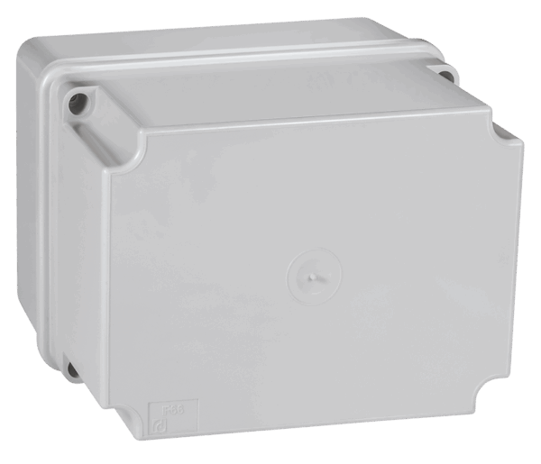 9204.11 Kutija razvodna na zid 150x110x120 IP56 ABS g/w 650°C, siva