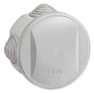 9211.11 Kutija razv. sa 4 uvoda na zid fi65x35 IP44 PC g/w 850°