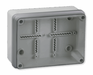 9212.11 Kutija razvodna na zid 100x100x50 IP56 PC g/w 850°C, siva